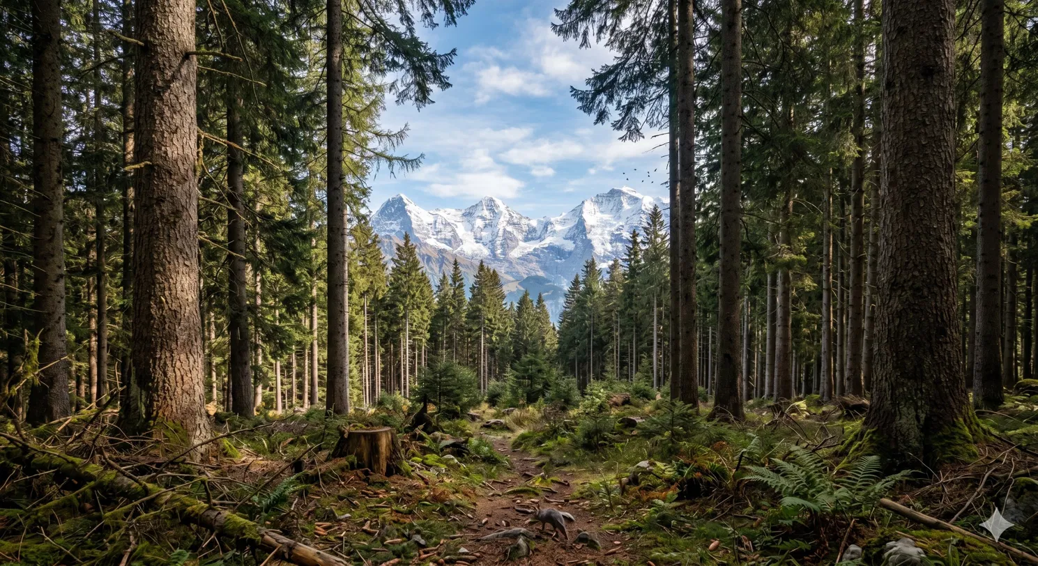 Alpiner Kiefernwald